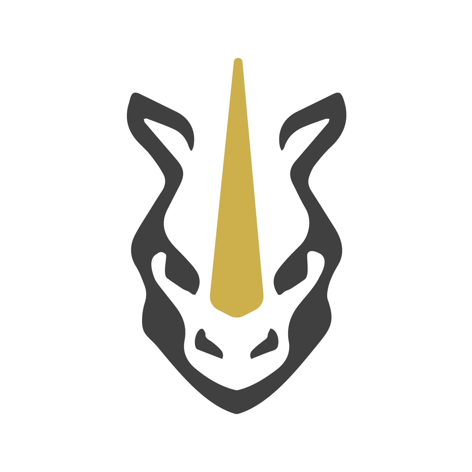 Front-Facing Rhino Emblem